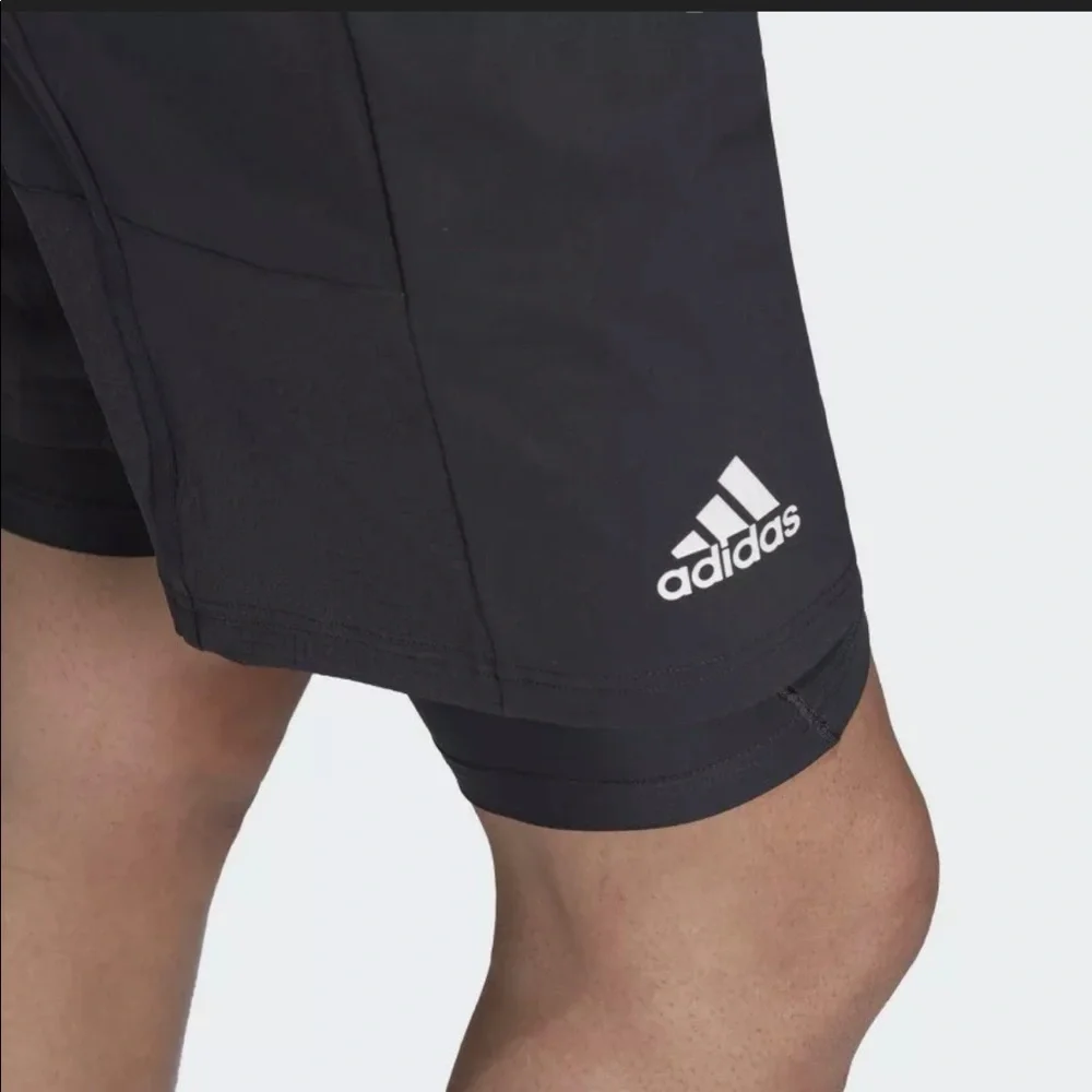 New Men’s Size 2XL  Adidas 2 In 1 Tennis Shorts He